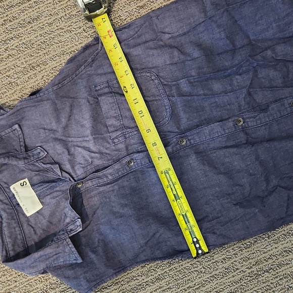 Rag & Bone Chambray Sleeveless Shirt Dress Size Small - Picture 9 of 15
